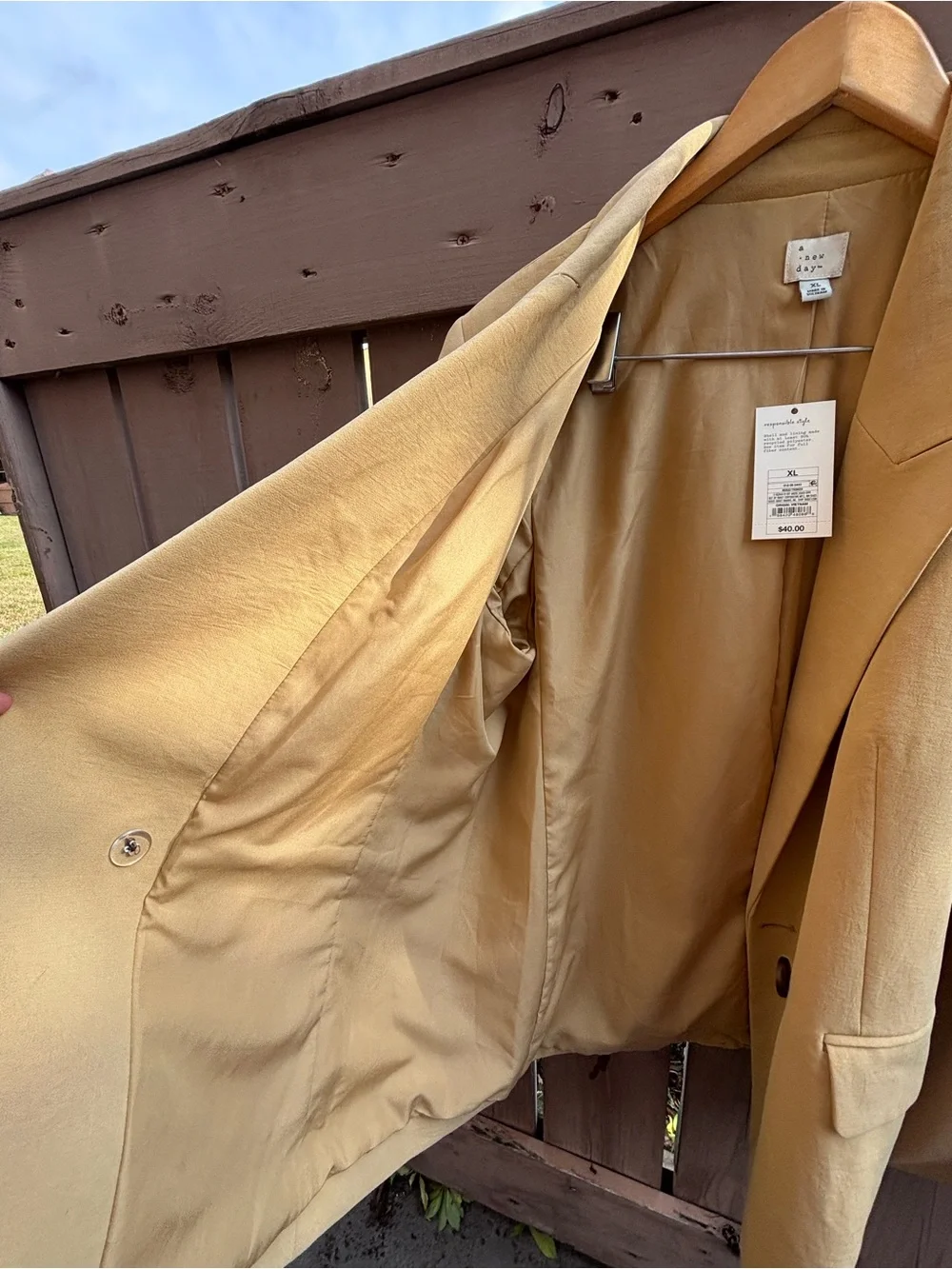 🎉NWT🎉 a new day Beige Single-Button Blazer - Picture 8 of 13